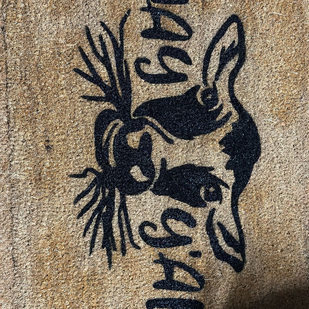 Hey yall cow Design Doormat